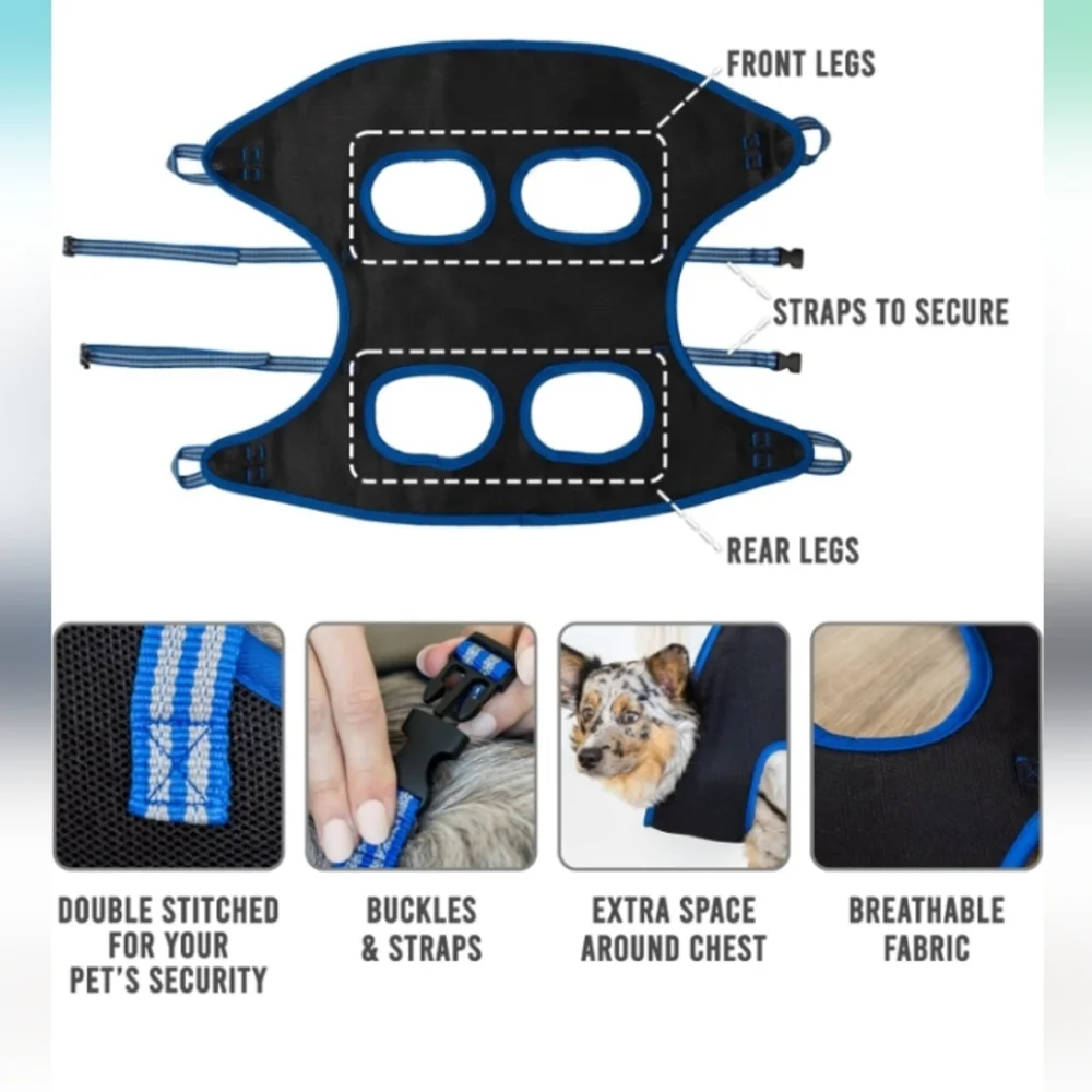 NWOT Pandora Pets Grooming Hammock Set, M